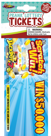 Prank Lottery Tickets Prank