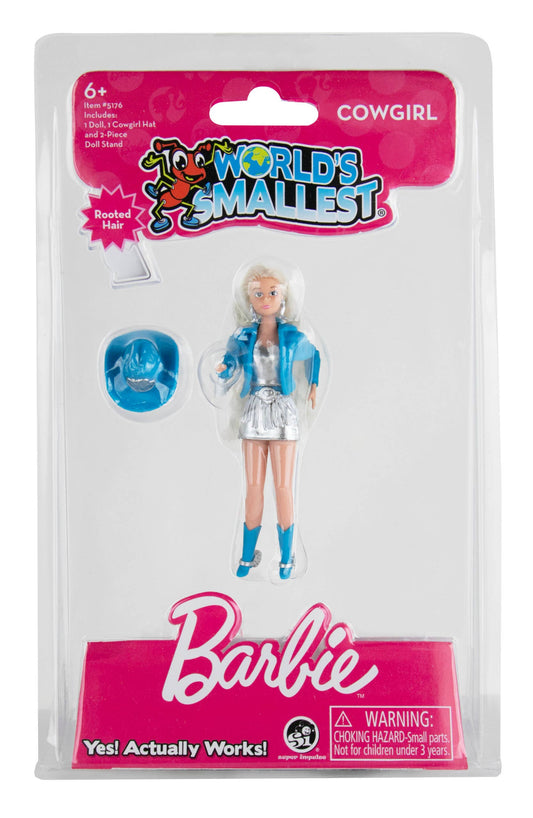 World's Smallest Barbie Cowgirl and Rollerblader Figures