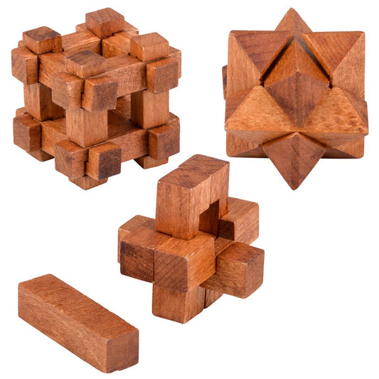 WOODEN BRAIN TEASERS