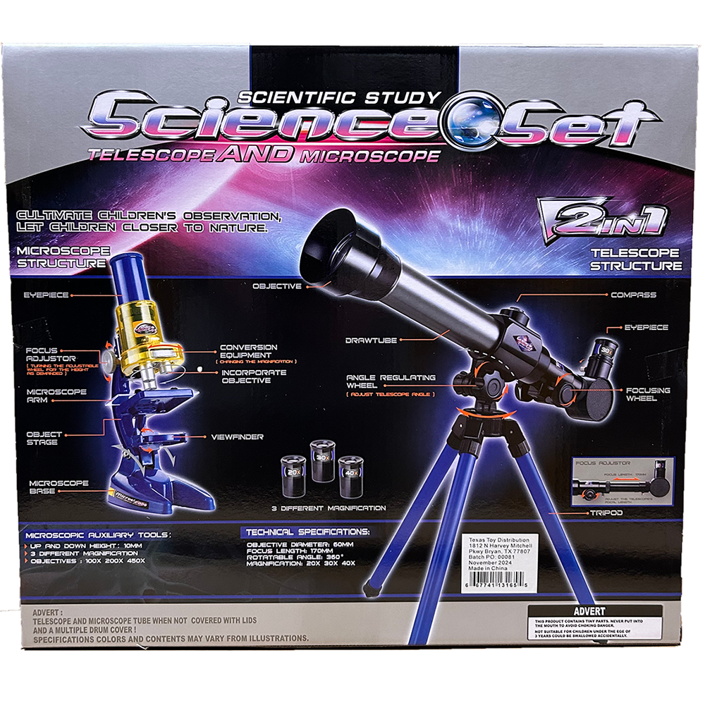 Telescope and Microscope Science Set