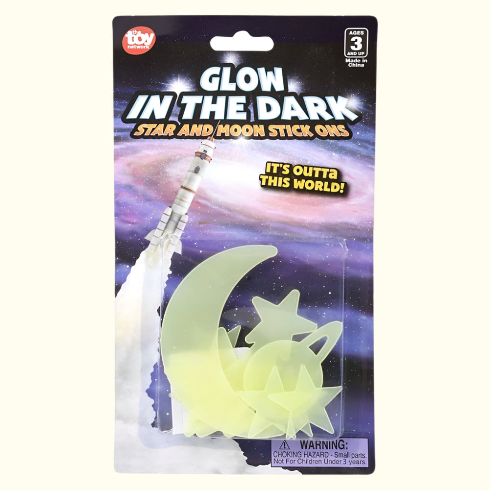Glow in the Dark - Star and Moon Stick Ons