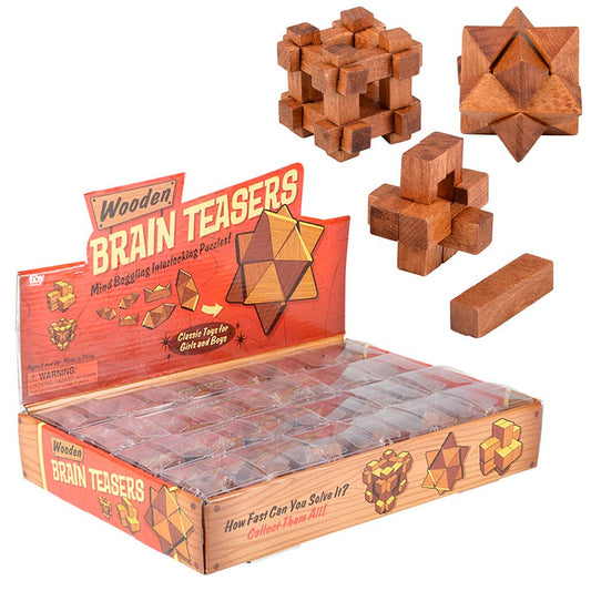 WOODEN BRAIN TEASERS
