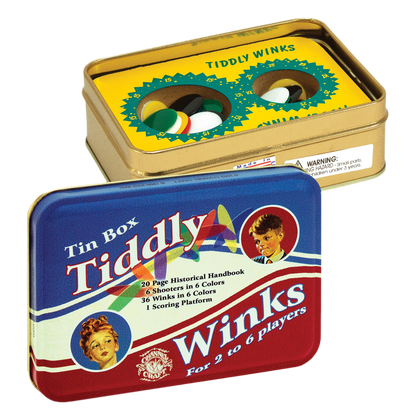 Tiddly Winks in a Classic Toy Tin