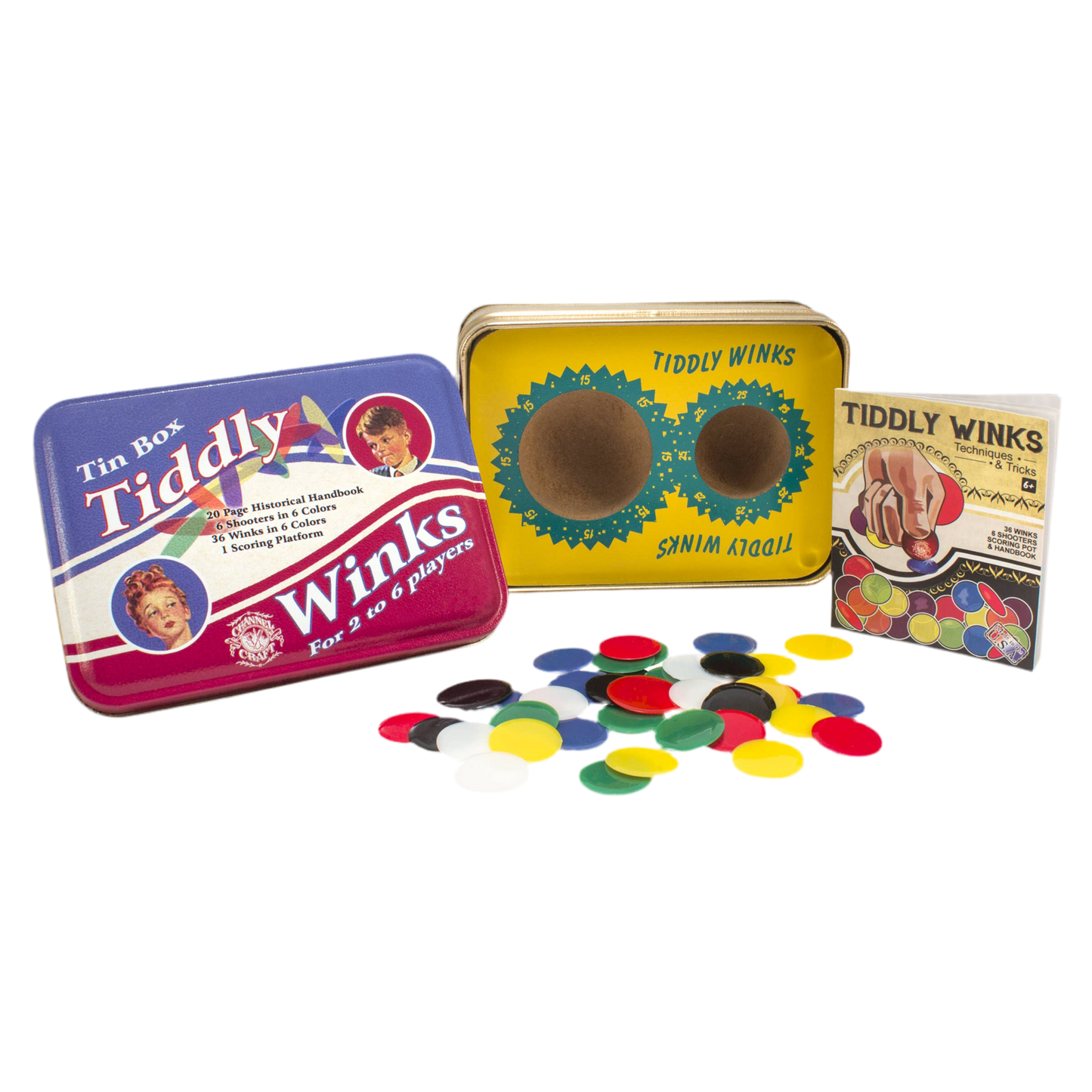 Tiddly Winks in a Classic Toy Tin