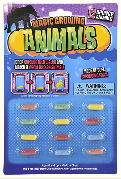 Magic Growing Animals - Sponge Capsules