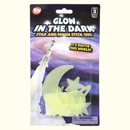 Glow in the Dark - Star and Moon Stick Ons